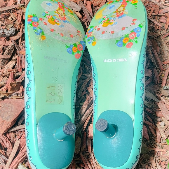 IRREGULAR CHOICE UNIQUE BLUE PUMPS WITH TOE HEEL!CLEARANCE TODAY UNTIL TOMM - Picture 10 of 10